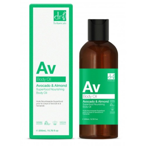 Kroppsolja Botanicals AV Superfood Avokado Mandlar (200 ml)