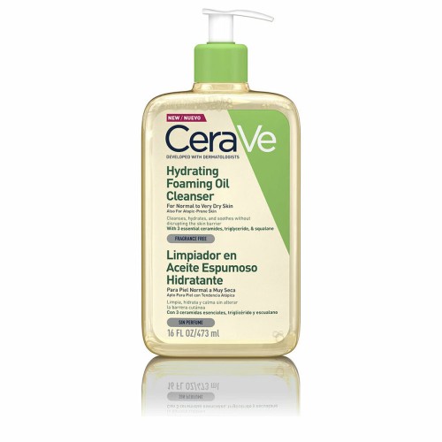 Återfuktande olja CeraVe Hydrating Foaming Oil Cleanser Skum rengörare 473 ml