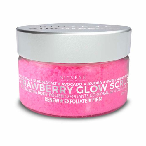 Kroppskräm Biovène Strawberry Glow Scrub 200 g