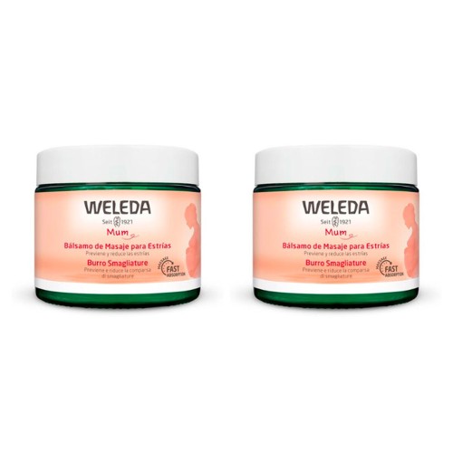 Fuktande kroppsbalsam Weleda Mum 150 ml x 2 Anti-Stretch Mark