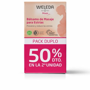 Fuktande kroppsbalsam Weleda Mum 150 ml x 2 Anti-Stretch Mark