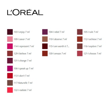 Läppstift Rouge Signature L'Oreal Make Up (7 ml) 7 ml