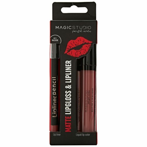 Sminkset Magic Studio Matte Lipgloss & Lipliner (2 pcs)