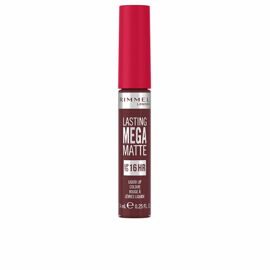 Läppstift Rimmel London Lasting Mega Matte Vätska Nº 810 Plum this show 7,4 ml