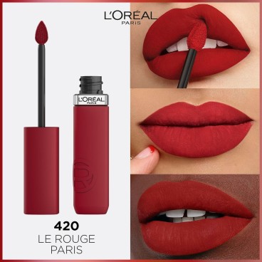 flytande läppstift L'Oreal Make Up Infaillible Matte Resistance True Romance Nº 420 (1 antal)