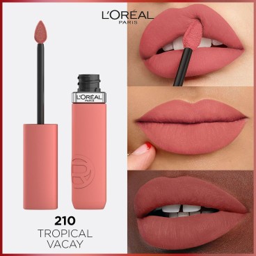 flytande läppstift L'Oreal Make Up Infaillible Matte Resistance Tropical Vacay Nº 210 (1 antal)