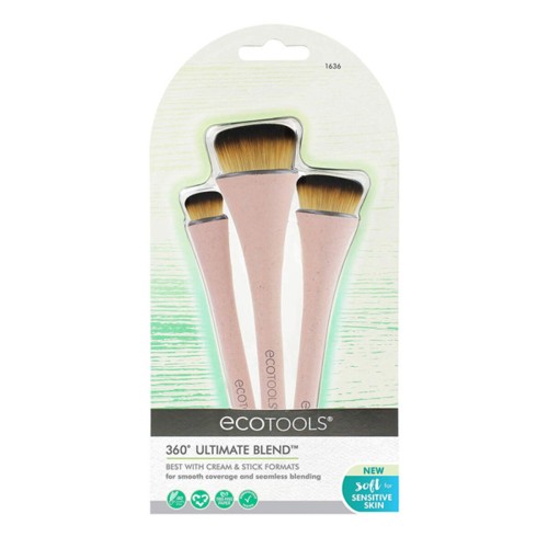 Sminkborste 360º Ultimate Ecotools 1636 (2 pcs) 3 Delar