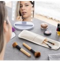 Set med makeup-borstar i trä med bärväska Miset InnovaGoods 5 antal