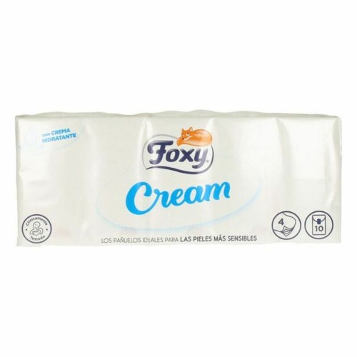 Näsdukar Cream Foxy (10 x 9 uds)