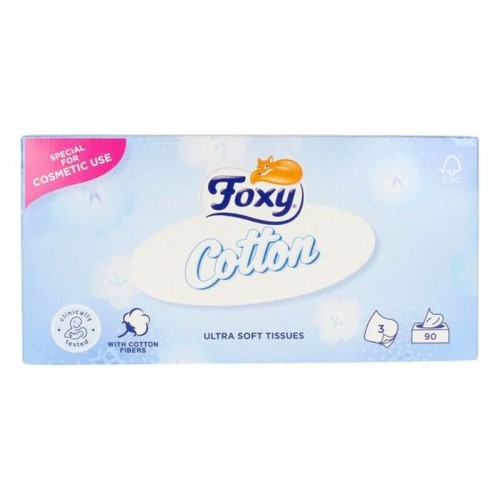 Näsdukar Facial Cotton Foxy (90 rullar)