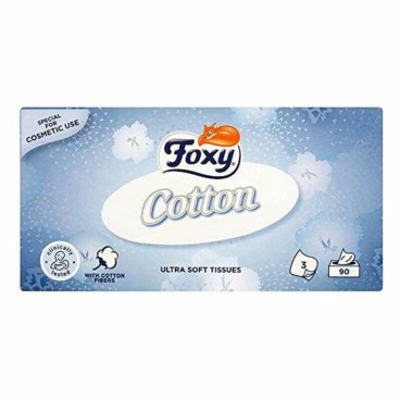 Näsdukar Facial Cotton Foxy (90 rullar)