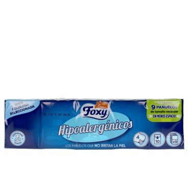 Näsdukar Foxy 857-0161 Hypoallergenisk (9 antal) (10 x 9 uds)