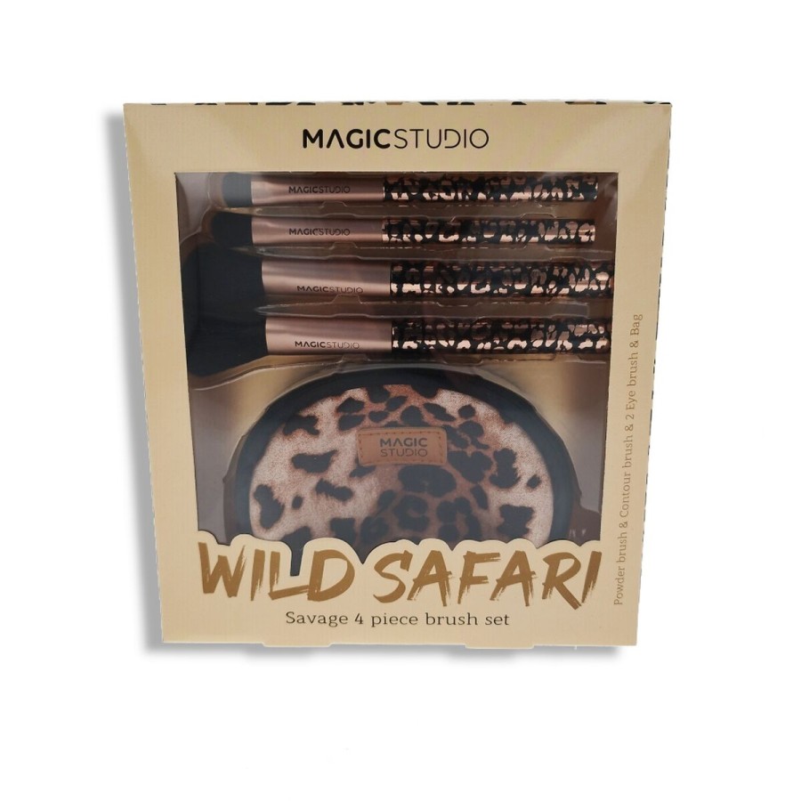 Sminkborstar, set Magic Studio Wild Safari Savage 4 Delar