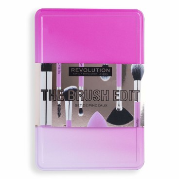 Sminkborstar, set Revolution Make Up The Brush Edit Rosa 8 Delar