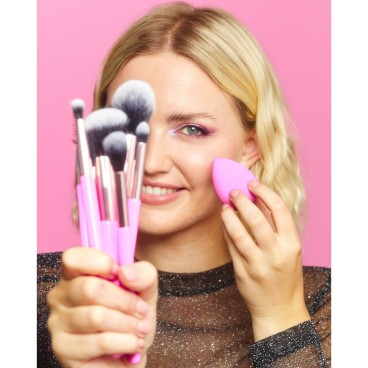 Sminkborstar, set Revolution Make Up The Brush Edit Rosa 8 Delar