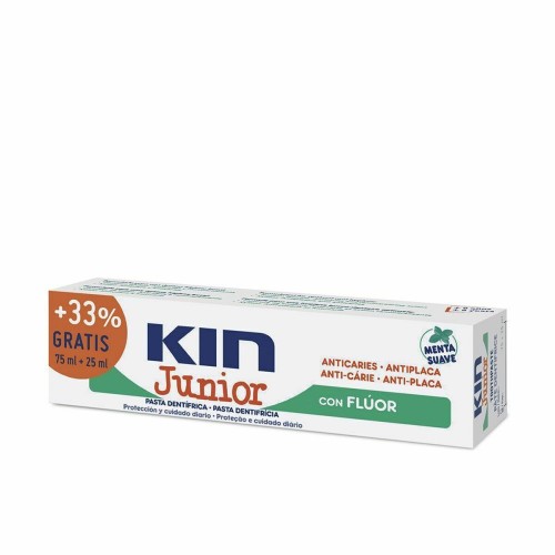 Tandkräm Kin Kin Junior Mint Antikaries 25 ml (100 ml)