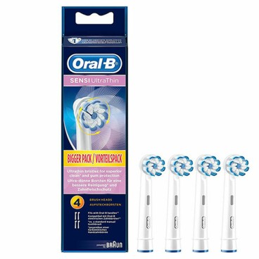 Reservdel till Eltandborste Oral-B Sensi Ultrathin Vit (4 pcs)