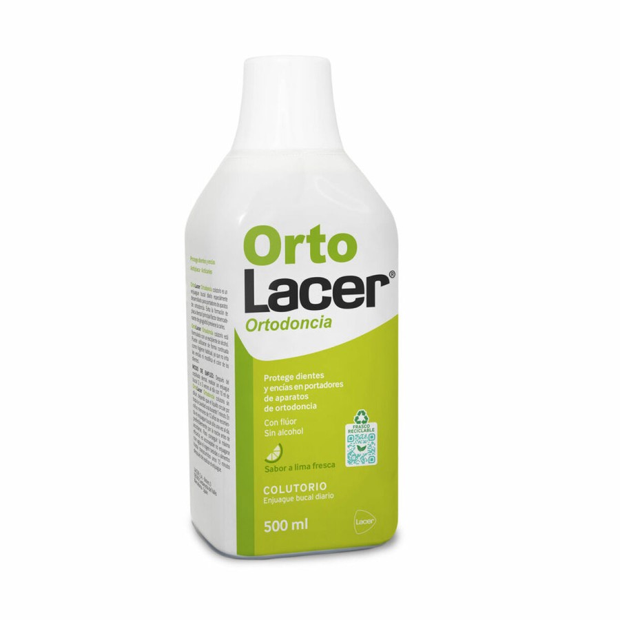 Munvatten Lacer Ortolacer Tandvård Lime 500 ml