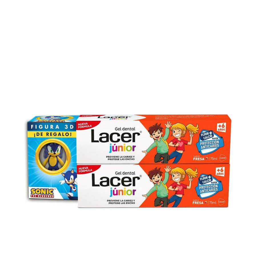 Tandkräm Lacer Junior 75 ml Jordgubbe 2 antal