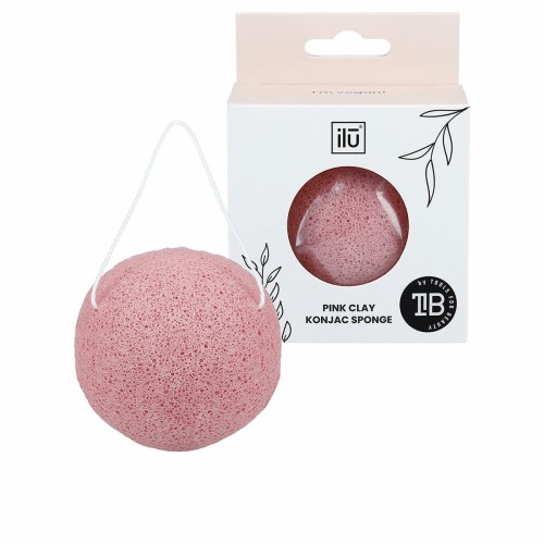 Exfolierande ansiktssvamp Ilū Konjac Rosa lera