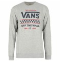 Vans 灰色 Stackton 圆领男士无帽运动衫