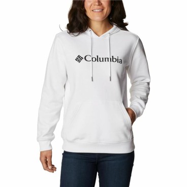 Columbia 白色徽标连帽女式运动衫