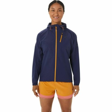 Sportjacka, Dam Asics Fujitrail WaterProof Mörkblå