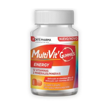 Forté Pharma 食品补充剂 Multivit 能量口香糖 60 个装