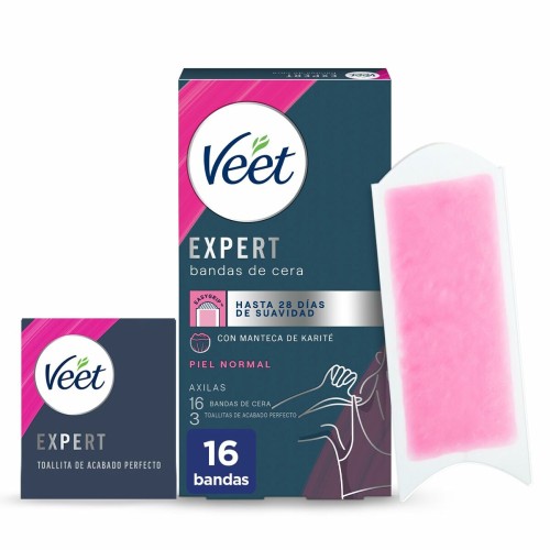 Kroppshårsvaxremsor Veet Expert Armhålor (16 antal)